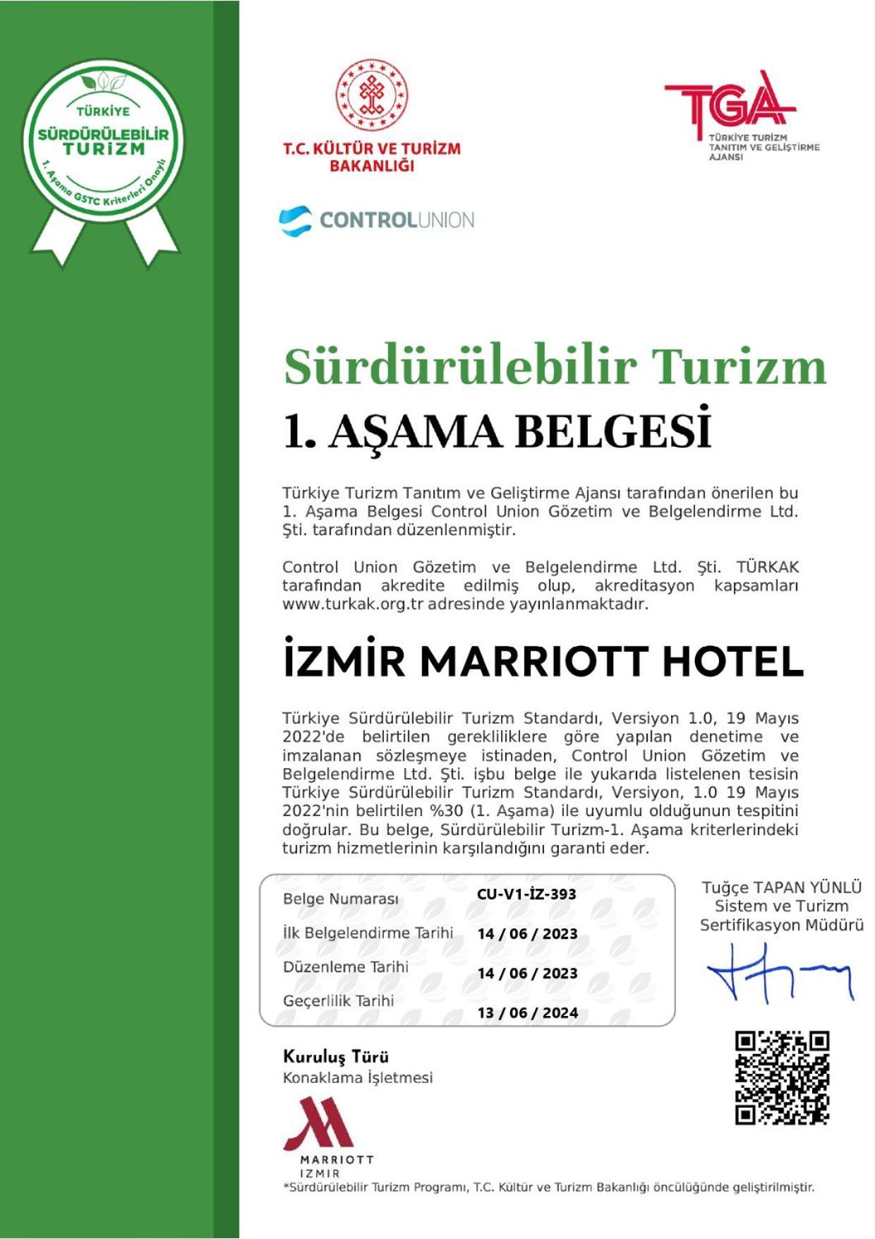 Izmir Marriott Hotel Zewnętrze zdjęcie